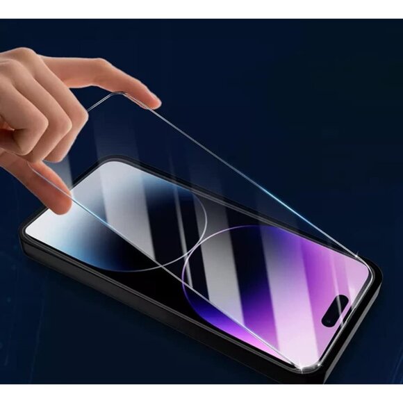 iPhone 14 Pro Max Screen Protector 2 pack tempered glass 9H NEW - Picture 2 of 5